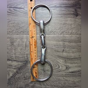 Silver Jointed Snaffle Bit, 5"